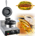 ylpddmm, Macchine per sandwich e presse per panini, 1200 w, 10x2,5 cm, 11 cm, Nero, acciaio inox