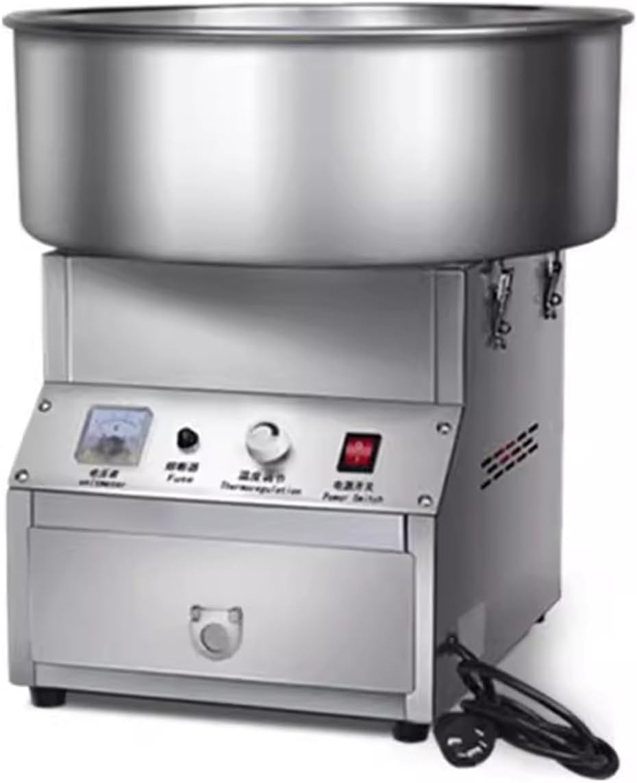 QUSYZD, Macchine per zucchero filato, 390x380x440 mm, 50 mm, 120 mm, Nero, acciaio inox