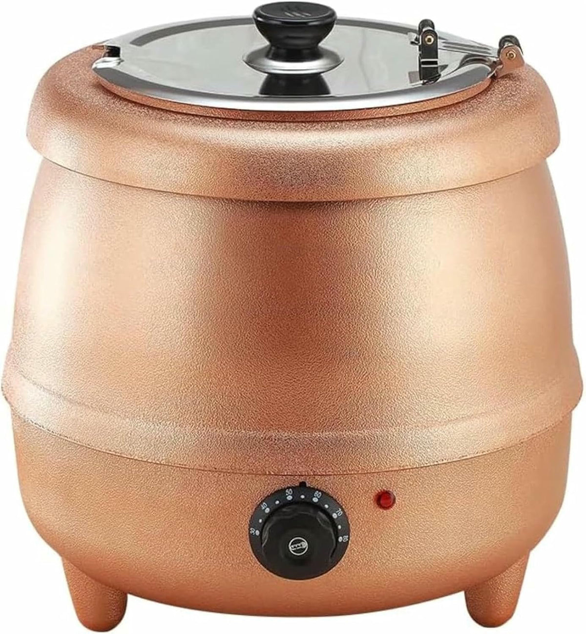 DFGHNBVC, Scalda zuppe, 10 Litri, 35°C, 41 mm, Nero, acciaio inox