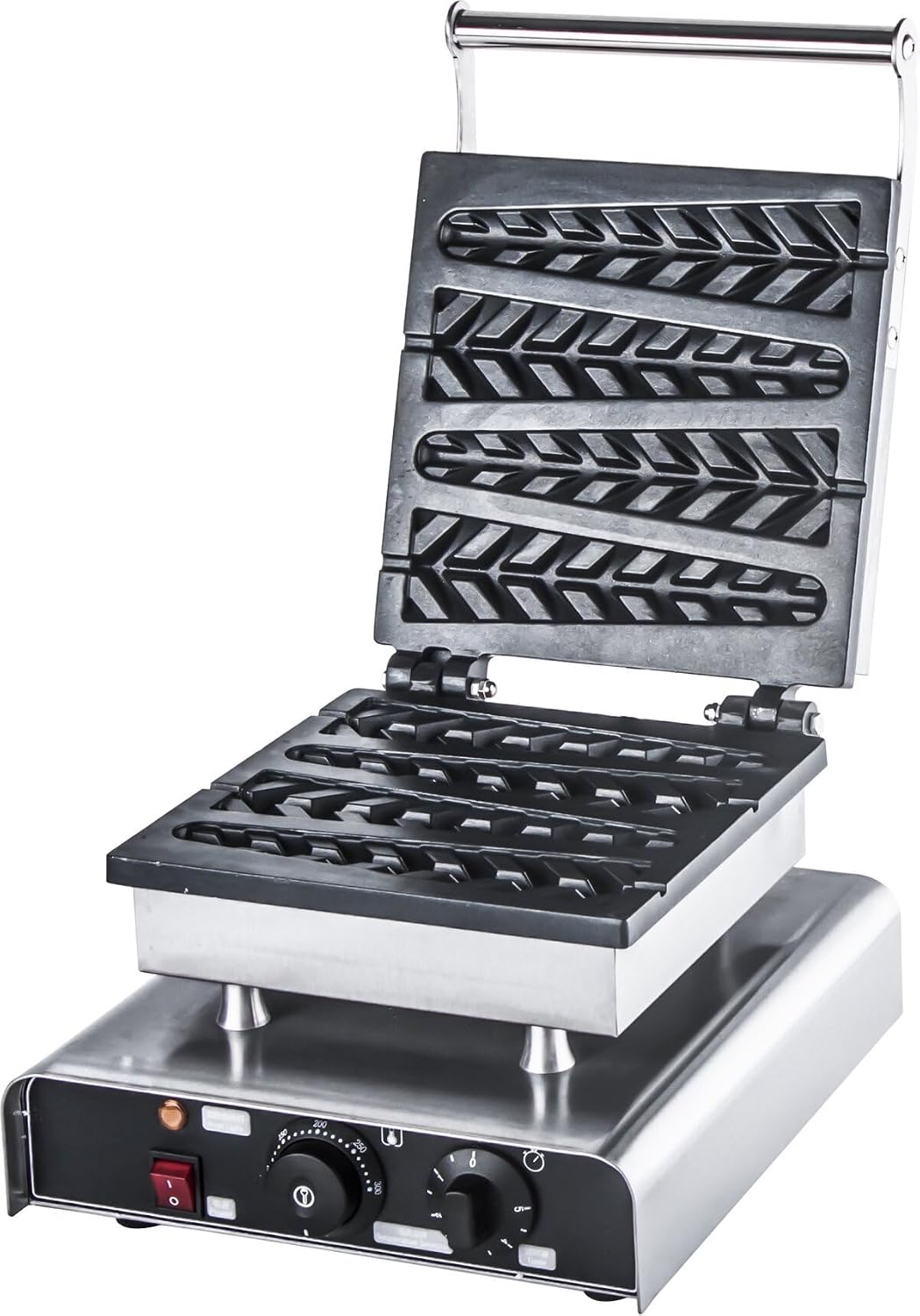 GastroHero, Macchine per Waffle, 0 °C, Argento, acciaio inox