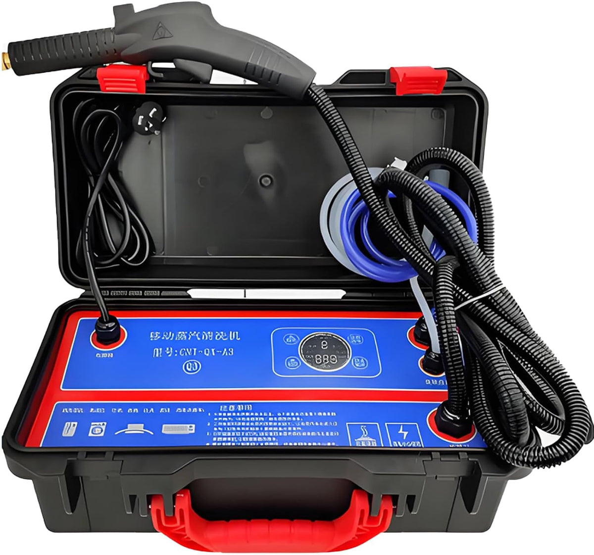 DNEPEI, Pulitore a vapore, 220 V, 1700 W, 180°C, Nero