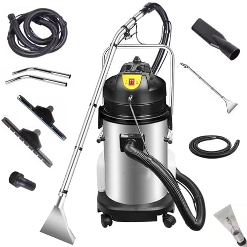 GTHTUHFD, Pulitore a vapore, 11 M, 40 litri, 760 mm, Nero, acciaio inox, vano contenitore