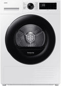 Samsung, Asciugatrice, DV80DG52B0AEET, 8 Kg, 600 x 850 x 600 mm, 64 dB, Bianco, illuminazione LED, Wi-Fi, motore inverter, pompa di calore