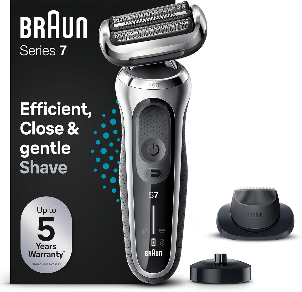 Braun, Rasoi a lamina, Marrone/Argento