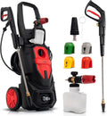 LEHMANN, Idropulitrice, 3000 W, 260 bar, 480 l, Nero/Rosso, spegnimento automatico