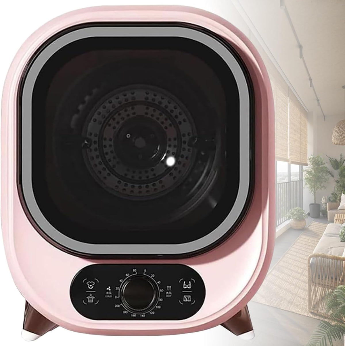 GwlThixion, Asciugatrice, 0,8 kg, 310 x 390 x 380 mm, 1,4 m, Rosa, acciaio inox