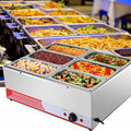 Tavolo, CWCQGH, 1500 W, 30-80 °C, Argento, acciaio inox