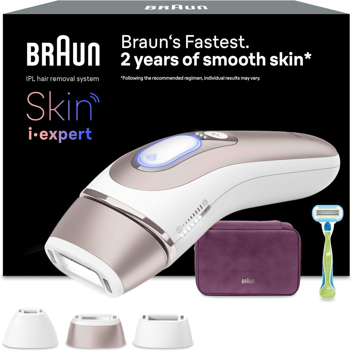 Braun, Epilatori a luce pulsata, PL7263, 7 M, 115 M, Marrone, illuminazione LED