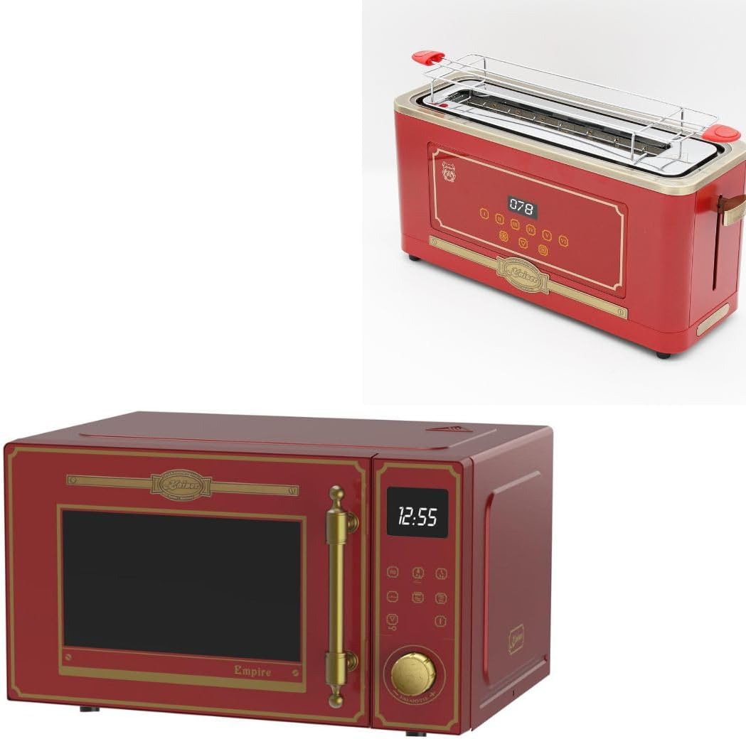 Kaiser, Forno a microonde, 25 l, Rosso, funzione grill, 25 funzioni