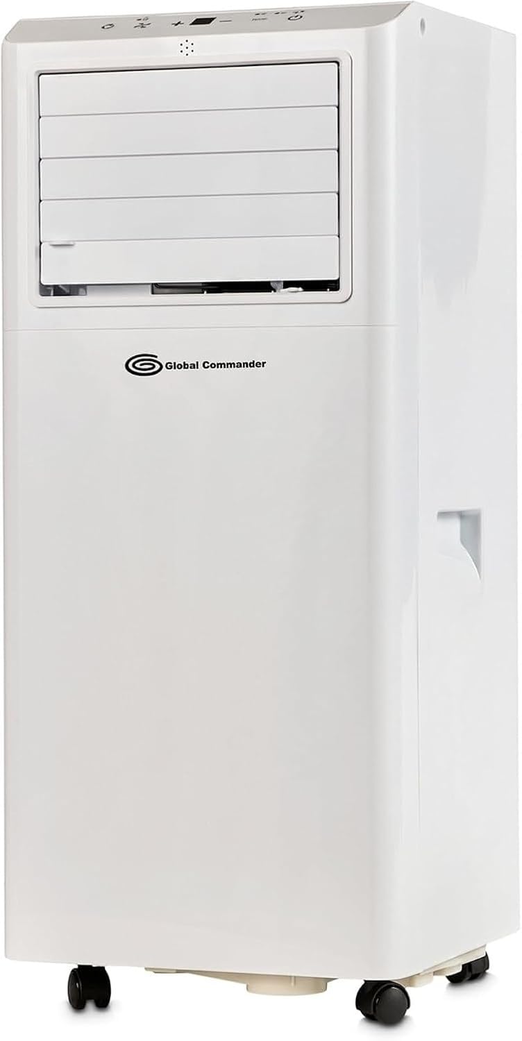 ZHIQXUE, Condizionatore portatile, 9000 BTU, Bianco, telecomando, timer, funzionamento senza fili, 3 in 1