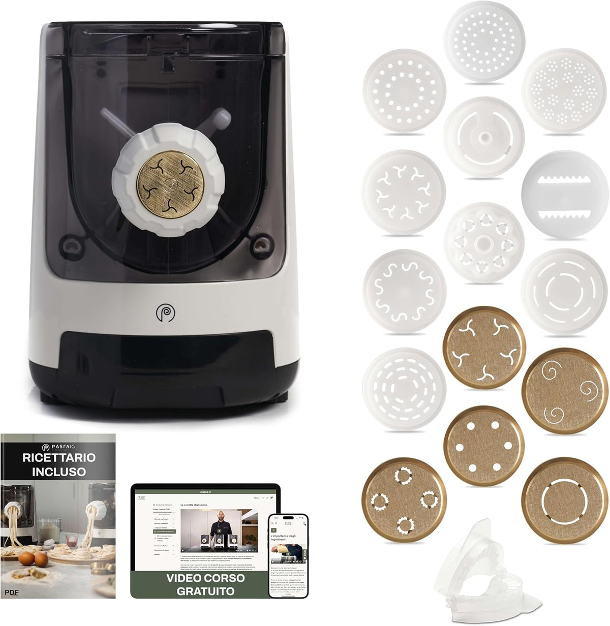 Macchine per la pasta elettriche, CLASSE ITALY, 800 g, Nero