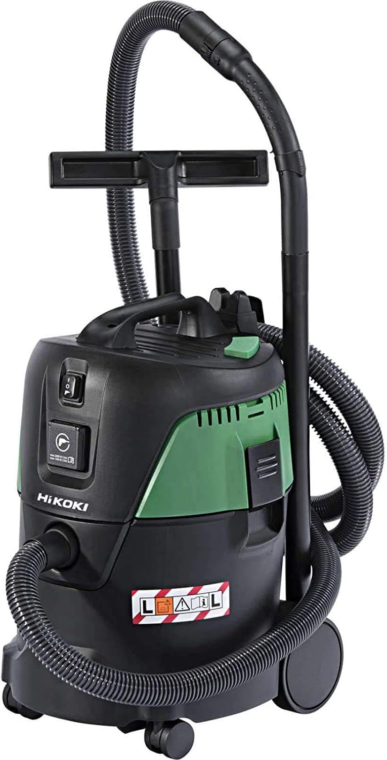 HIKOKI, Aspirapolvere, 21 L, 1000 W, 3,5 m, Nero, spegnimento automatico
