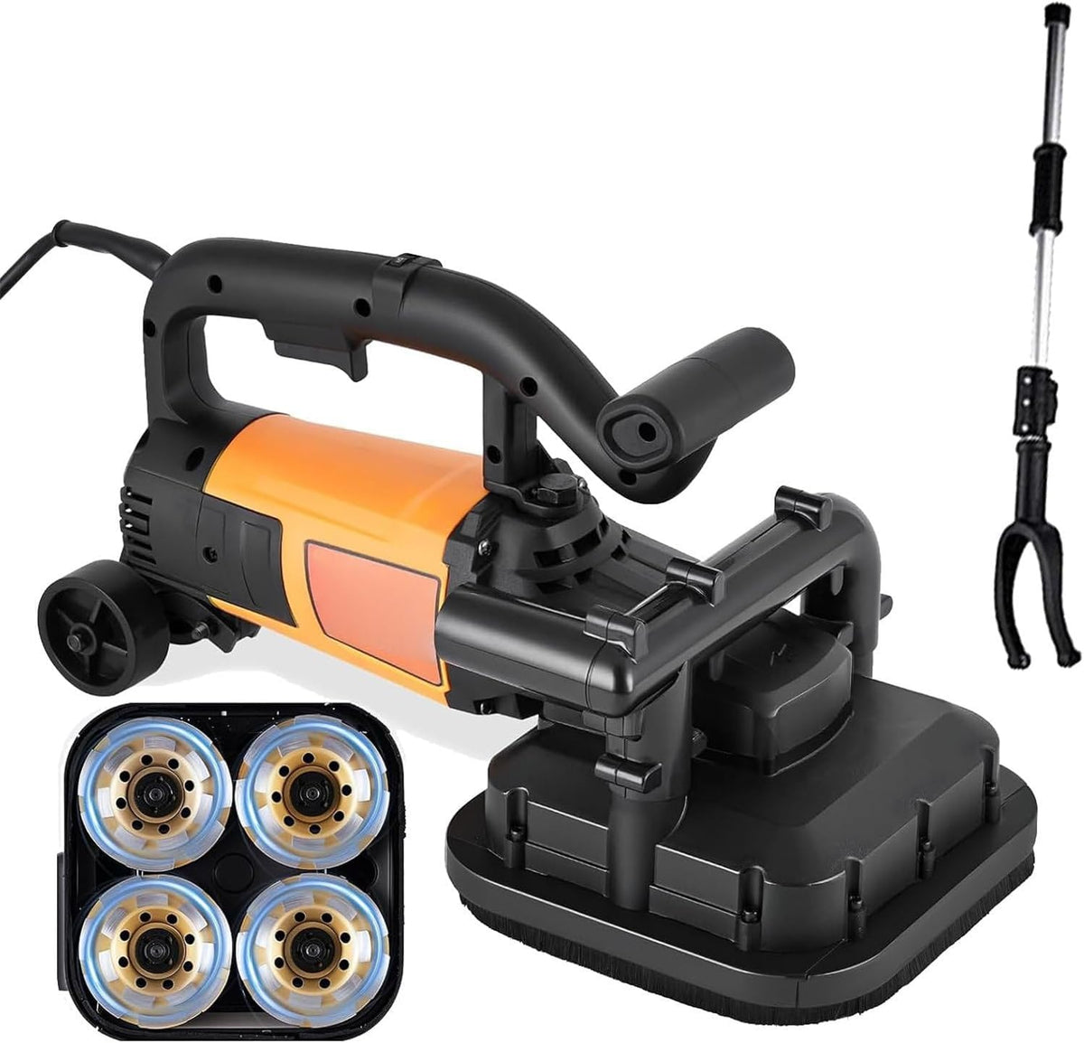 GYQSSD, Levigatrici a disco, 3800 W, 6600Giri/Min, 56 x 30 x 40 cm, Nero