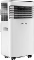 Condizionatore portatile, OKYUK, 7000 BTU, 20 m, 16–32 °C, Bianco, illuminazione LED, telecomando, timer, spegnimento automatico