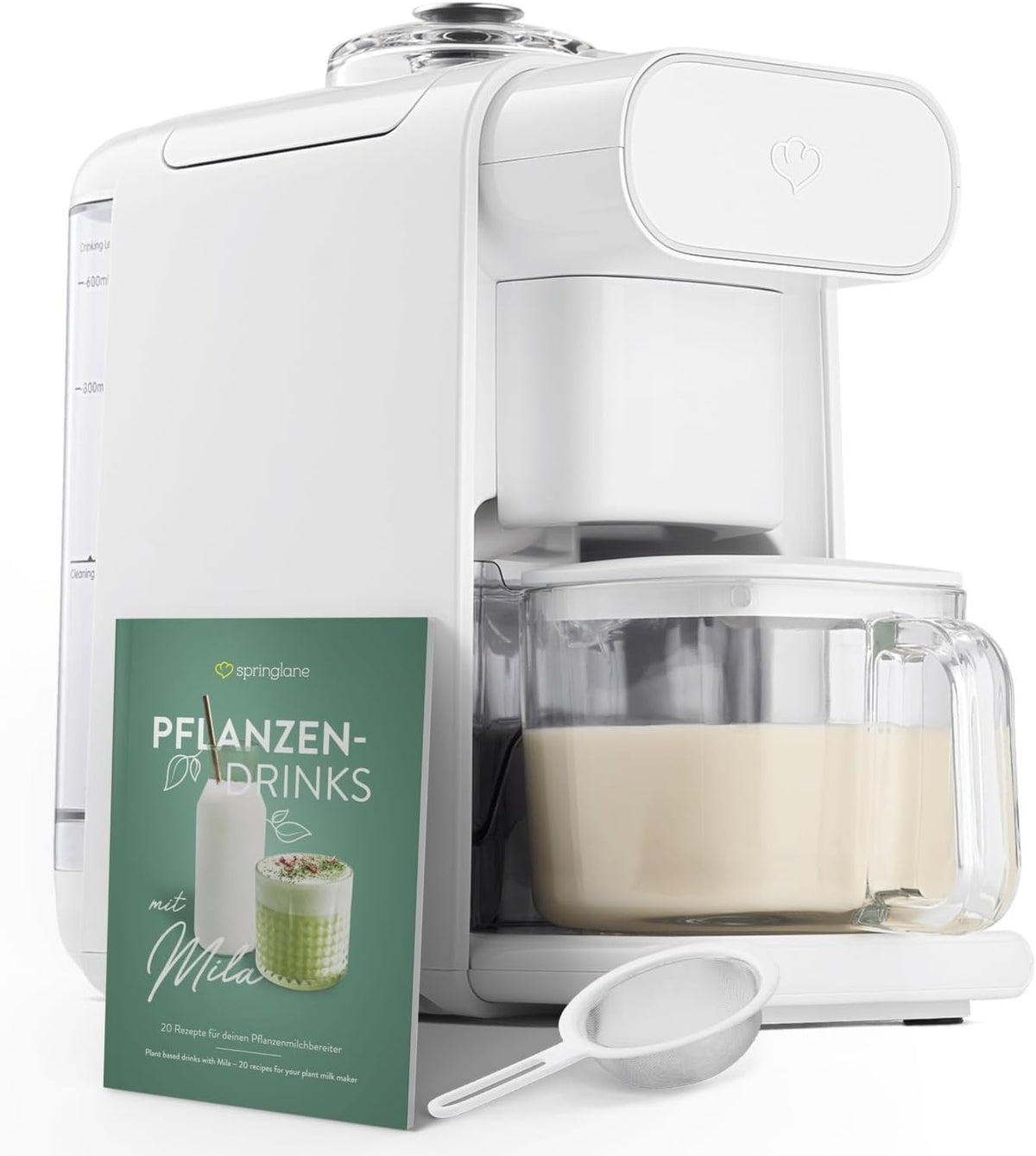 Springlane Kitchen, Frullini montalatte automatici, 0.6 L, Nero, timer