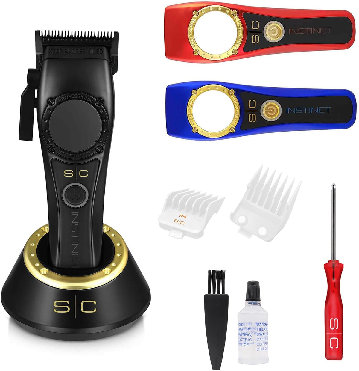 STYLECRAFT, Tagliacapelli, 19 mm, 45 mm, 11.500 rpm, Nero, USB, funzionamento senza fili