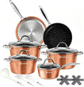 Scheffler, Set di pentole, HL-21PS101, 16 x 7,5 cm, Argento, acciaio inox