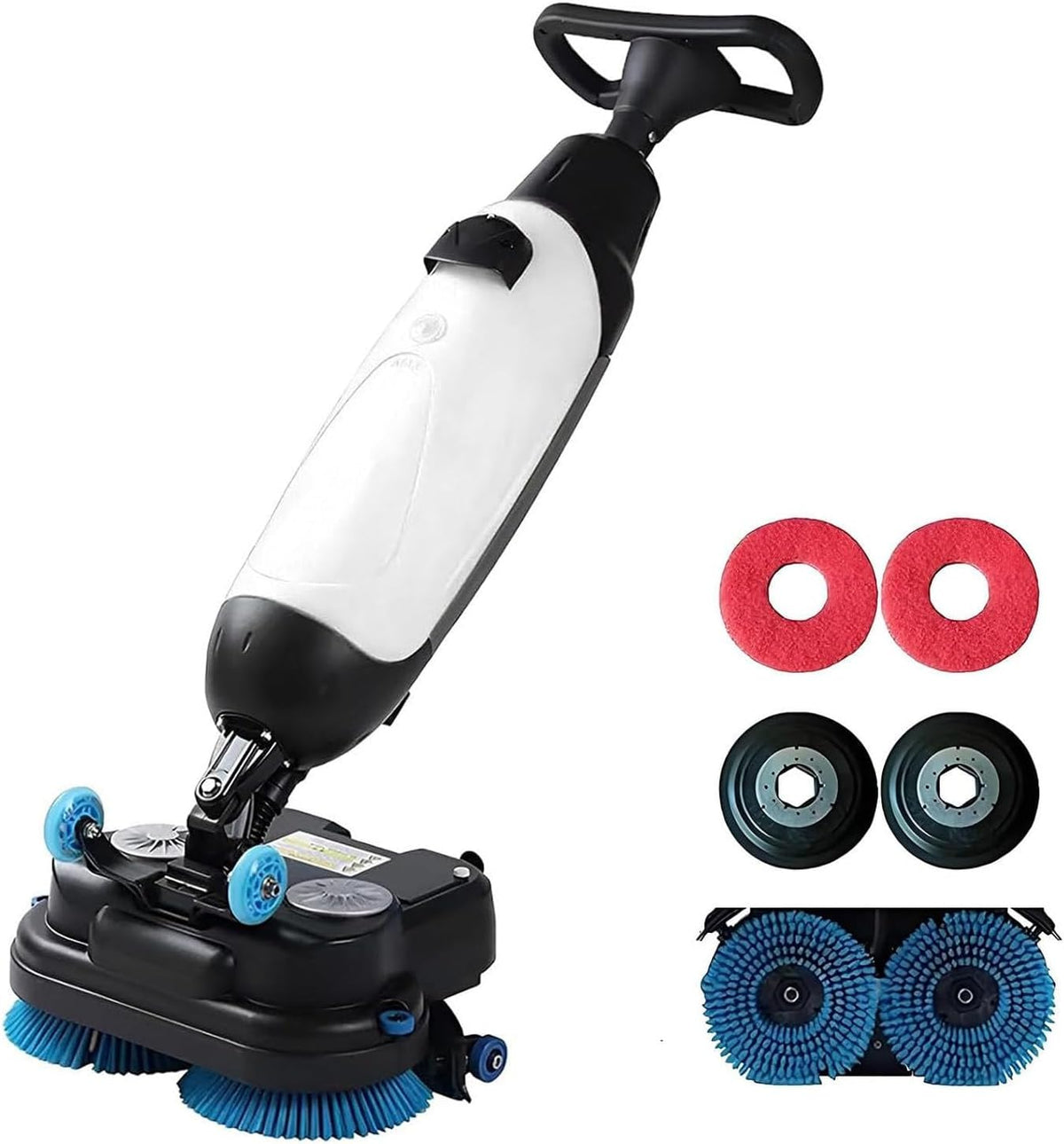 DHMYYXGS, Lavapavimenti, 43 Cm, 50 x 36 x 120 cm, 240 giri/min, Bianco, vano contenitore, 3 in 1