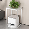 Robot aspirapolvere, 60 cm, 60 x 40 x 80 cm, 53 cm, Bianco, legno massello, vano contenitore
